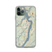 Custom West Point New York Map Phone Case in Woodblock