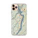 Custom West Point New York Map Phone Case in Woodblock