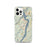 Custom West Point New York Map iPhone 12 Pro Phone Case in Woodblock