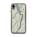 Custom West Point New York Map Phone Case in Woodblock