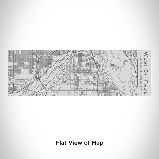 Rendered View of West St. Paul Minnesota Map Engraving on 10oz Stainless Steel Insulated Cup with Sipping Lid