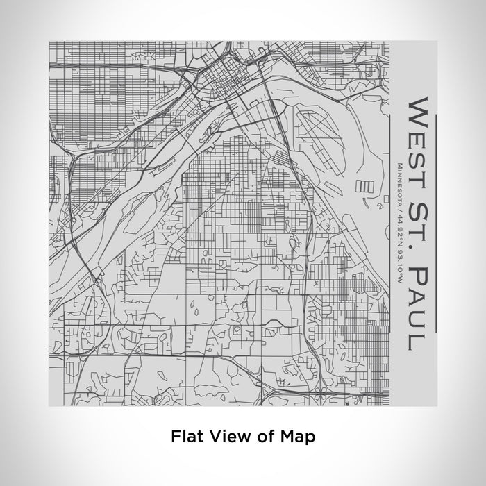 Rendered View of West St. Paul Minnesota Map Engraving on 17oz Stainless Steel Insulated Tumbler