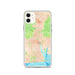 Custom iPhone 11 West Tisbury Massachusetts Map Phone Case in Watercolor