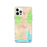 Custom iPhone 12 Pro West Tisbury Massachusetts Map Phone Case in Watercolor