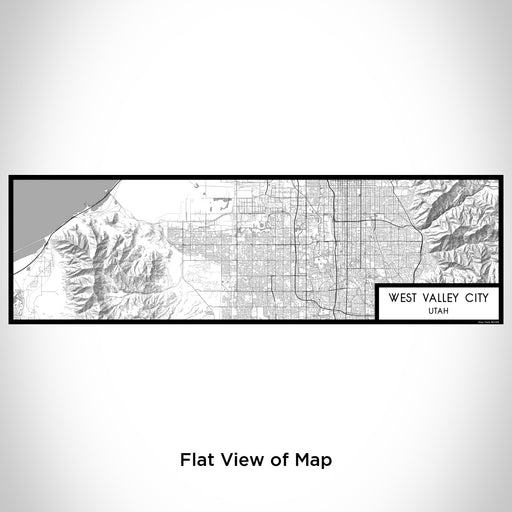 Flat View of Map Custom West Valley City Utah Map Enamel Mug in Classic