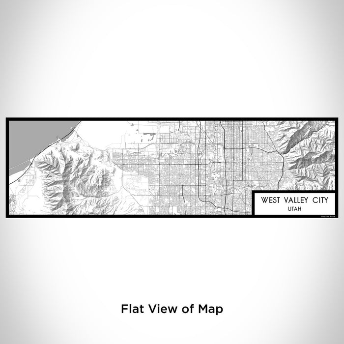 Flat View of Map Custom West Valley City Utah Map Enamel Mug in Classic