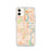 Custom iPhone 11 Wethersfield Connecticut Map Phone Case in Watercolor