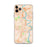 Custom iPhone 11 Pro Max Wethersfield Connecticut Map Phone Case in Watercolor