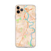Custom iPhone 11 Pro Max Wethersfield Connecticut Map Phone Case in Watercolor