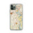 Custom iPhone 11 Pro Wethersfield Connecticut Map Phone Case in Woodblock