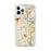 Custom iPhone 12 Pro Max Wethersfield Connecticut Map Phone Case in Woodblock