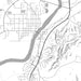 Wetumpka Alabama Map Print in Classic Style Zoomed In Close Up Showing Details