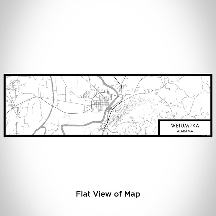 Flat View of Map Custom Wetumpka Alabama Map Enamel Mug in Classic