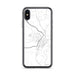 Custom iPhone X/XS Wetumpka Alabama Map Phone Case in Classic