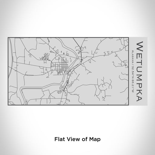 Rendered View of Wetumpka Alabama Map Engraving on 17oz Stainless Steel Insulated Cola Bottle