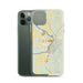 Custom Wetumpka Alabama Map Phone Case in Woodblock