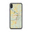 Custom iPhone XS Max Wetumpka Alabama Map Phone Case in Woodblock