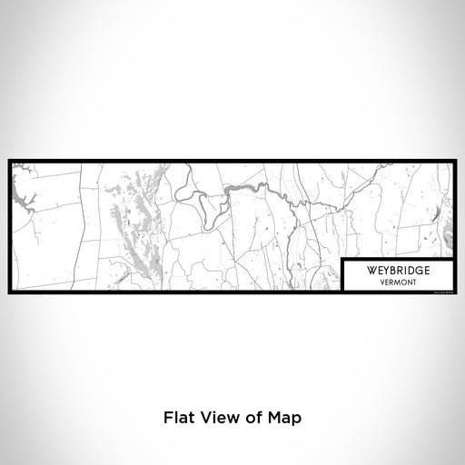 Flat View of Map Custom Weybridge Vermont Map Enamel Mug in Classic