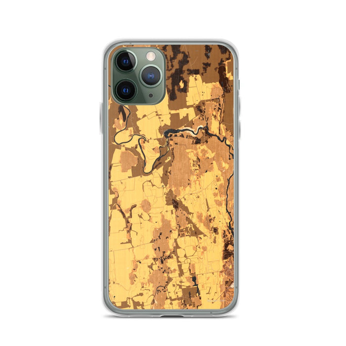 Custom Weybridge Vermont Map Phone Case in Ember