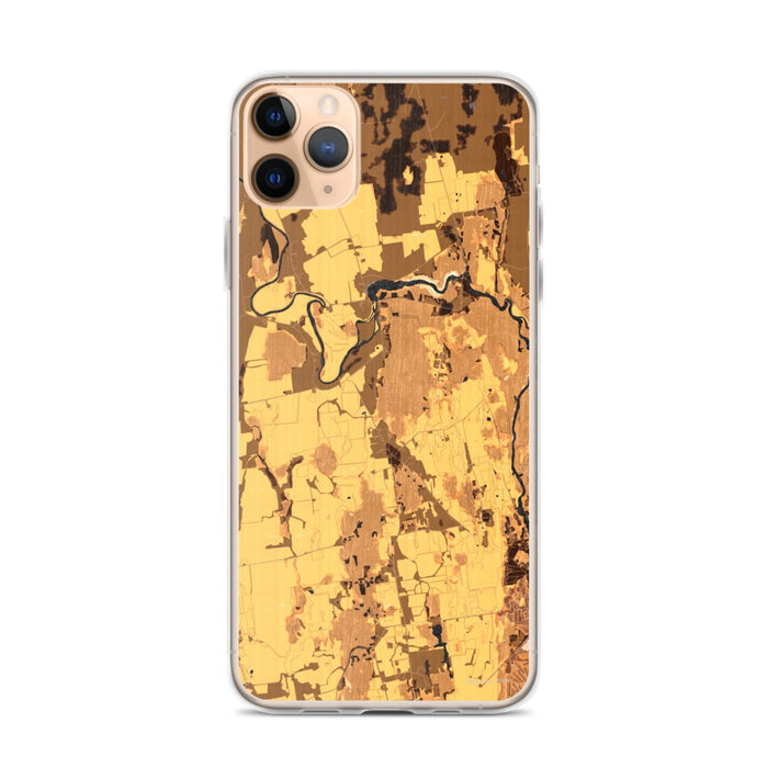 Custom Weybridge Vermont Map Phone Case in Ember