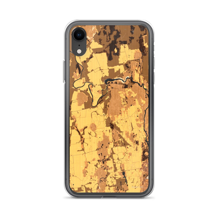 Custom Weybridge Vermont Map Phone Case in Ember