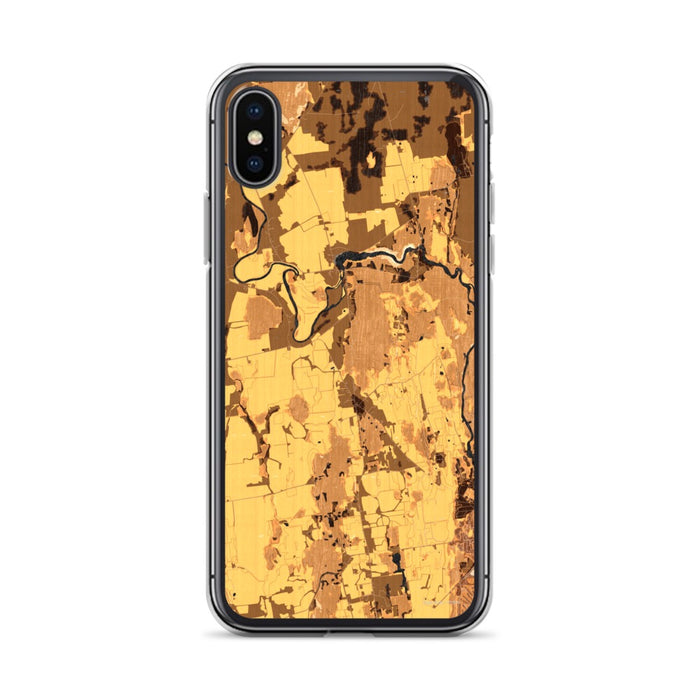 Custom Weybridge Vermont Map Phone Case in Ember