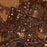 Wharton Texas Map Print in Ember Style Zoomed In Close Up Showing Details