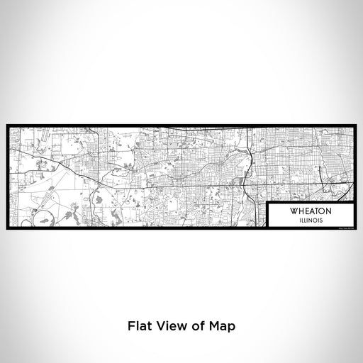 Flat View of Map Custom Wheaton Illinois Map Enamel Mug in Classic