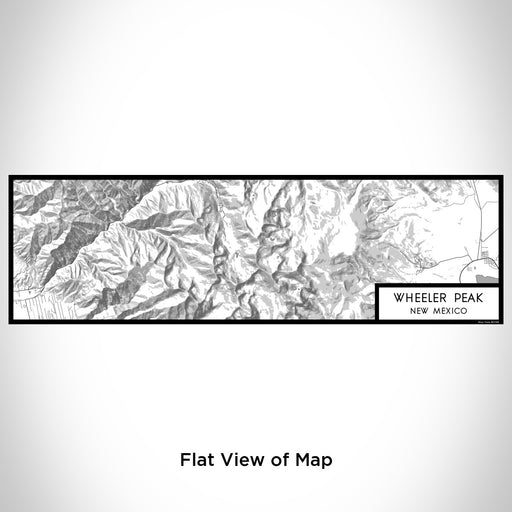 Flat View of Map Custom Wheeler Peak New Mexico Map Enamel Mug in Classic