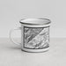 Left View Custom Wheeler Peak New Mexico Map Enamel Mug in Classic
