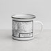 Right View Custom Wheeler Peak New Mexico Map Enamel Mug in Classic