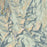 Wheeler Peak New Mexico Map Print in Woodblock Style Zoomed In Close Up Showing Details