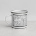 Left View Custom Wheeling Illinois Map Enamel Mug in Classic