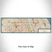 Flat View of Map Custom Wheeling Illinois Map Enamel Mug in Woodblock