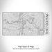 Rendered View of Wheeling West Virginia Map Engraving on 17oz Stainless Steel Insulated Cola Bottle