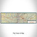 Flat View of Map Custom Wheeling West Virginia Map Enamel Mug in Woodblock