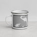 Left View Custom Whidbey Island Washington Map Enamel Mug in Classic