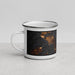 Left View Custom Whidbey Island Washington Map Enamel Mug in Ember