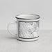Left View Custom Whitefish Montana Map Enamel Mug in Classic
