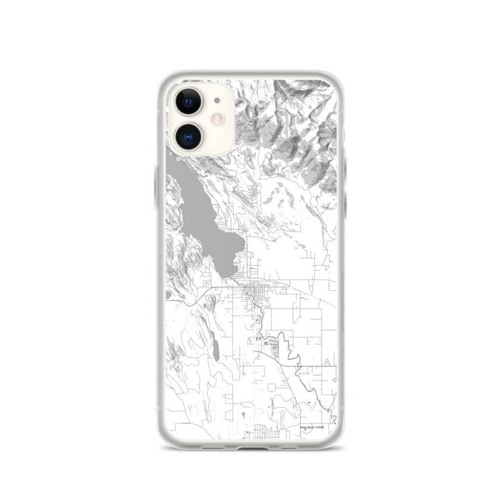 Custom iPhone 11 Whitefish Montana Map Phone Case in Classic
