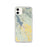 Custom iPhone 11 Whitefish Montana Map Phone Case in Woodblock