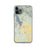 Custom iPhone 11 Pro Whitefish Montana Map Phone Case in Woodblock