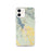 Custom iPhone 12 Whitefish Montana Map Phone Case in Woodblock