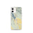 Custom iPhone 12 mini Whitefish Montana Map Phone Case in Woodblock