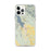 Custom iPhone 12 Pro Max Whitefish Montana Map Phone Case in Woodblock