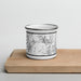 Front View Custom White Mountains New Hampshire Map Enamel Mug in Classic on Cutting Board