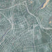 White Plains New York Map Print in Afternoon Style Zoomed In Close Up Showing Details