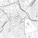 White Plains New York Map Print in Classic Style Zoomed In Close Up Showing Details