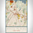 White Plains New York Map Print Portrait Orientation in Woodblock Style With Shaded Background