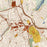 White Plains New York Map Print in Woodblock Style Zoomed In Close Up Showing Details